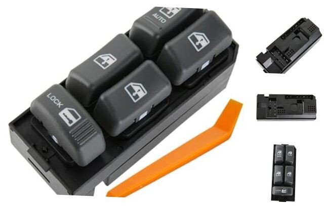 Master Power Window Switch – 7+10 Metal Pins – 4 Door – Fits Chevy