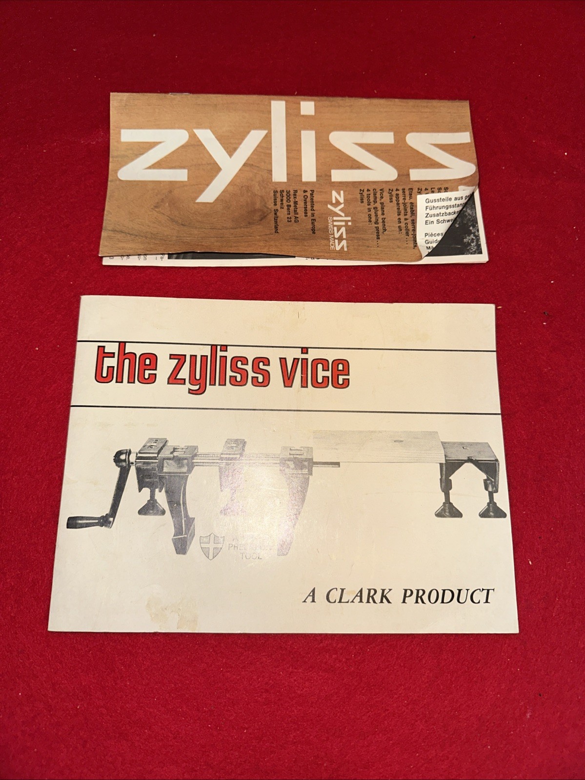 Vintage Zyliss 4×1=1 multi-purpose bench clamp w/orig box (Made in Switzerland)