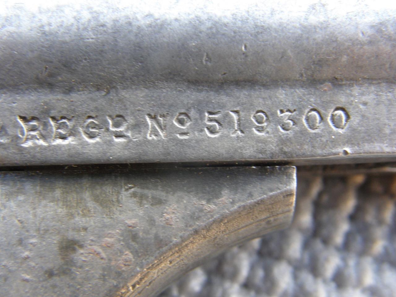 ANTIQUE WRENCH ADJUSTABLE SPANNER “ECCO” 7″ BY ABINGTON ENGLAND c1909.