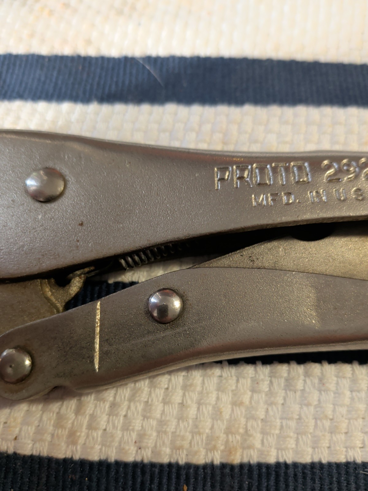 Vintage Proto 291-R And 292-R Vice Grips Excellent Condition