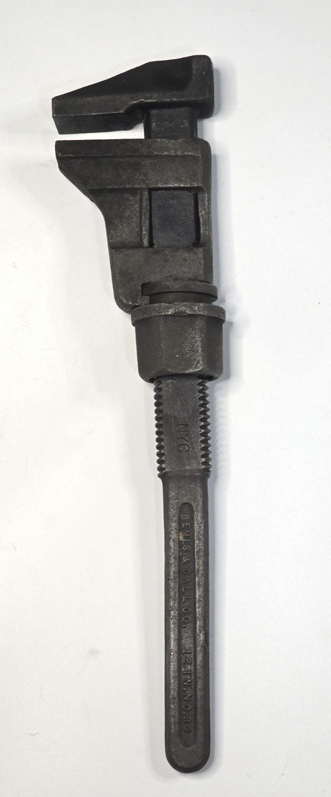 Antique Bemis & Call Co No 90 Monkey Wrench – City of New York