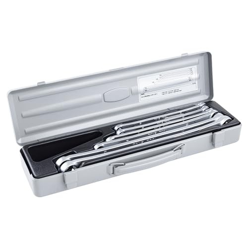 Tone M156 Silver 15° Long Open End Wrench Set (6 Pieces)