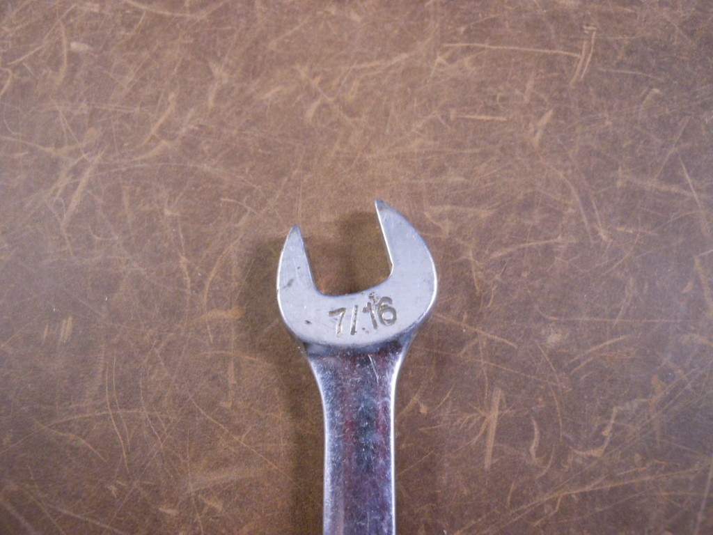 Vtg JC PENNEY 3453 USA 7/16″ SAE 6 Point Box End Combination Wrench Rare