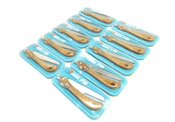 Japanese Folding Saw Carpentry Pull Blade Tool Nokogiri アルス 180mm Unused 10set