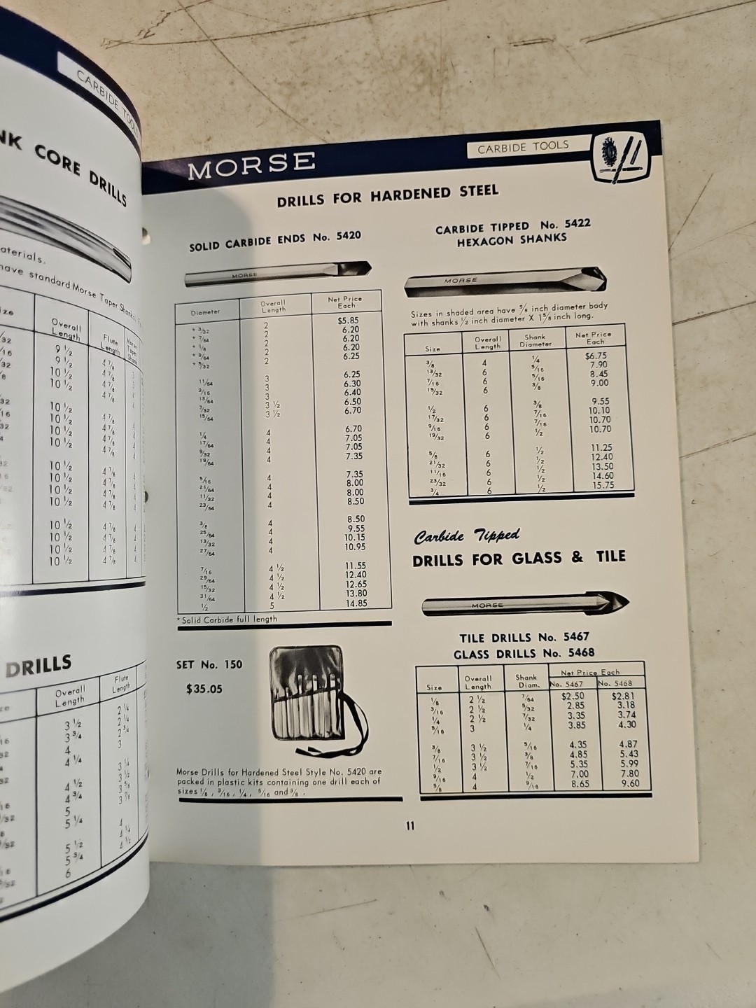 1958 Morse Twist Drill & Machine Co. Carbide Tools Catalog No. 58-C