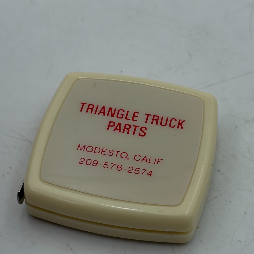 VTG Barlow Advertising Tape Measure Truck Parts Modesto CA Promo Swag New In Box