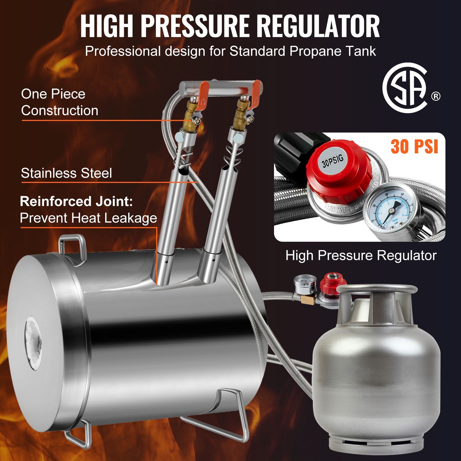 2700F Propane Melting Furnace Kit 12KG Double Burner Stainless Steel