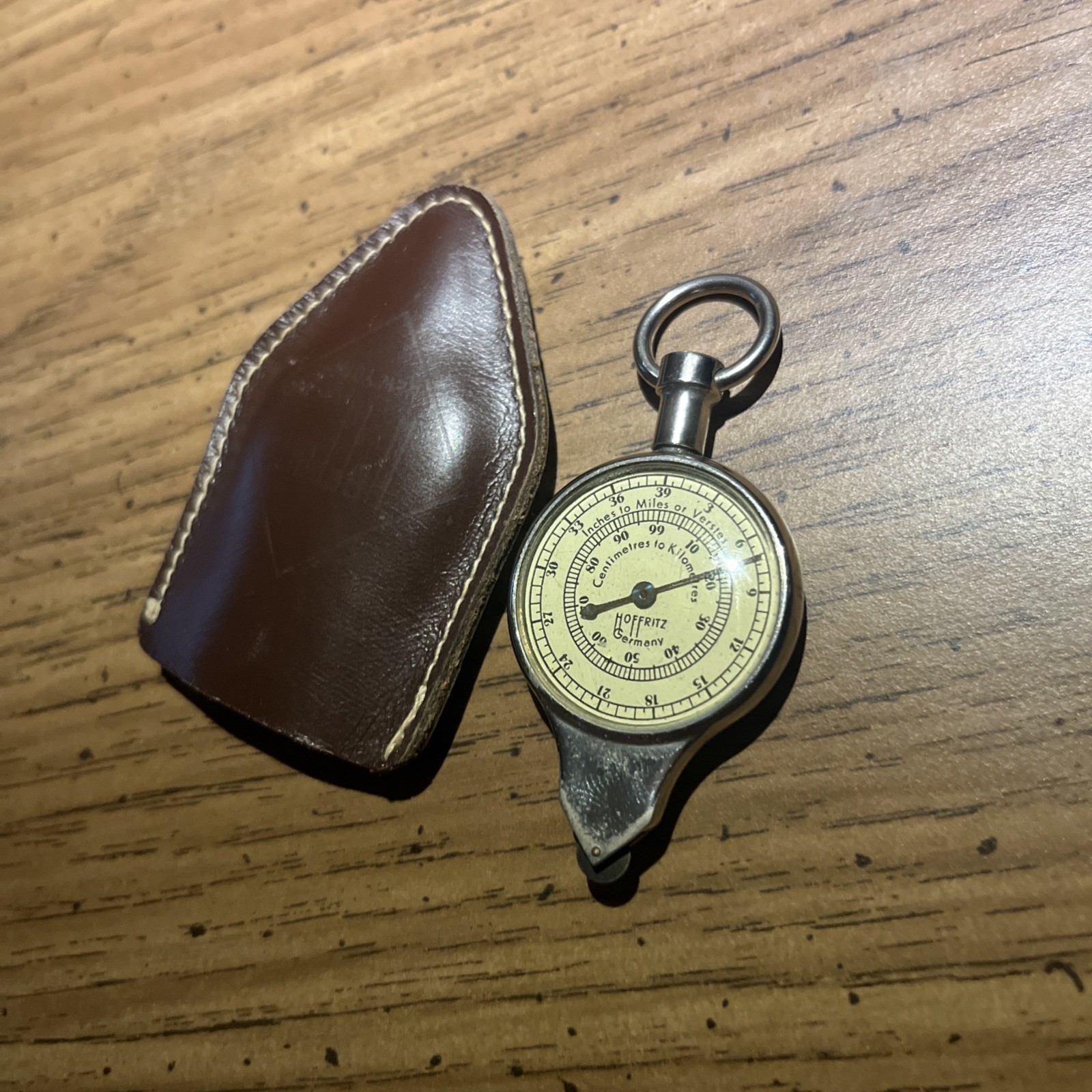 Vintage Hoffritz Measuring Opisometer Tool Double Sided With Case Germany Made