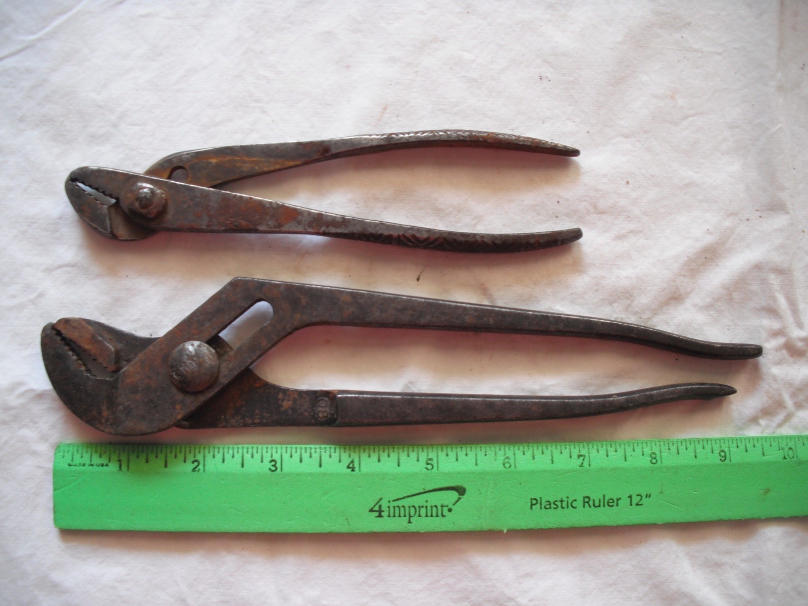 Lot of 2 Channel Lock Slip Joint Adjustable Pliers, Metal, 9″,Atrisan 7″,Vintage