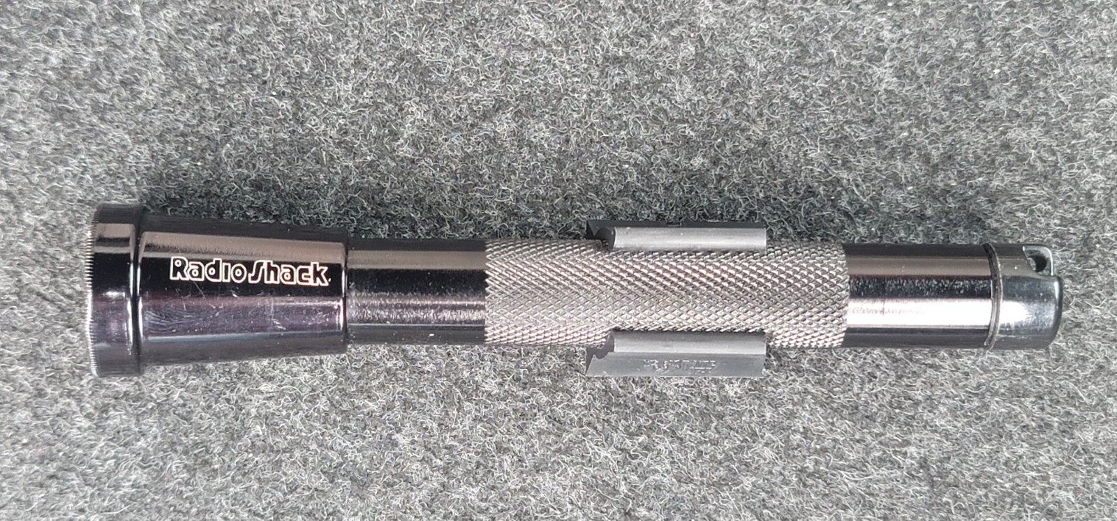 RARE ALUMINUM Radio Shack “Maglite” style Vintage LED Flashlight works+Brinkmann