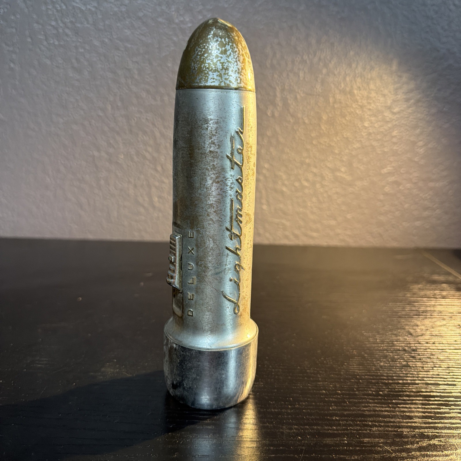 Lightmaster Flashlight Bullet Torpedo style Dulex Rare 1950s