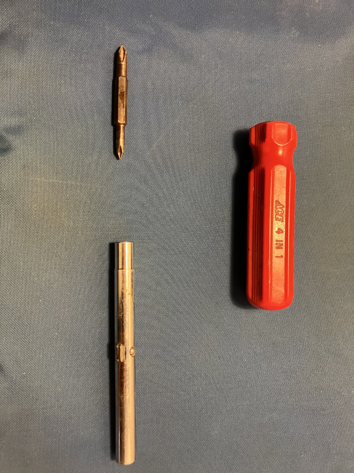 Vtg 4-In-1 ACE Screw Driver Phillips Head 7 ” Used in Good condition.