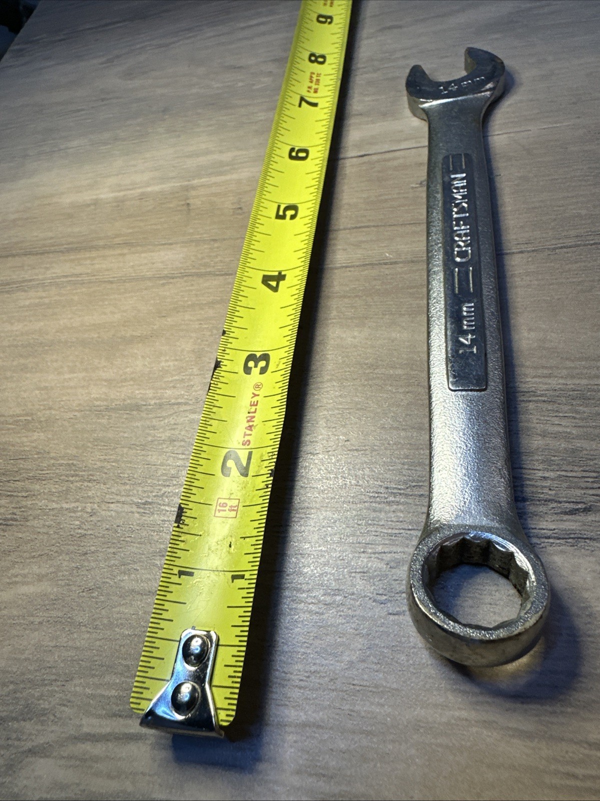 Vintage Craftsman -V- 42918 14mm 12 Point Combination Wrench! Nice Shape! USA!