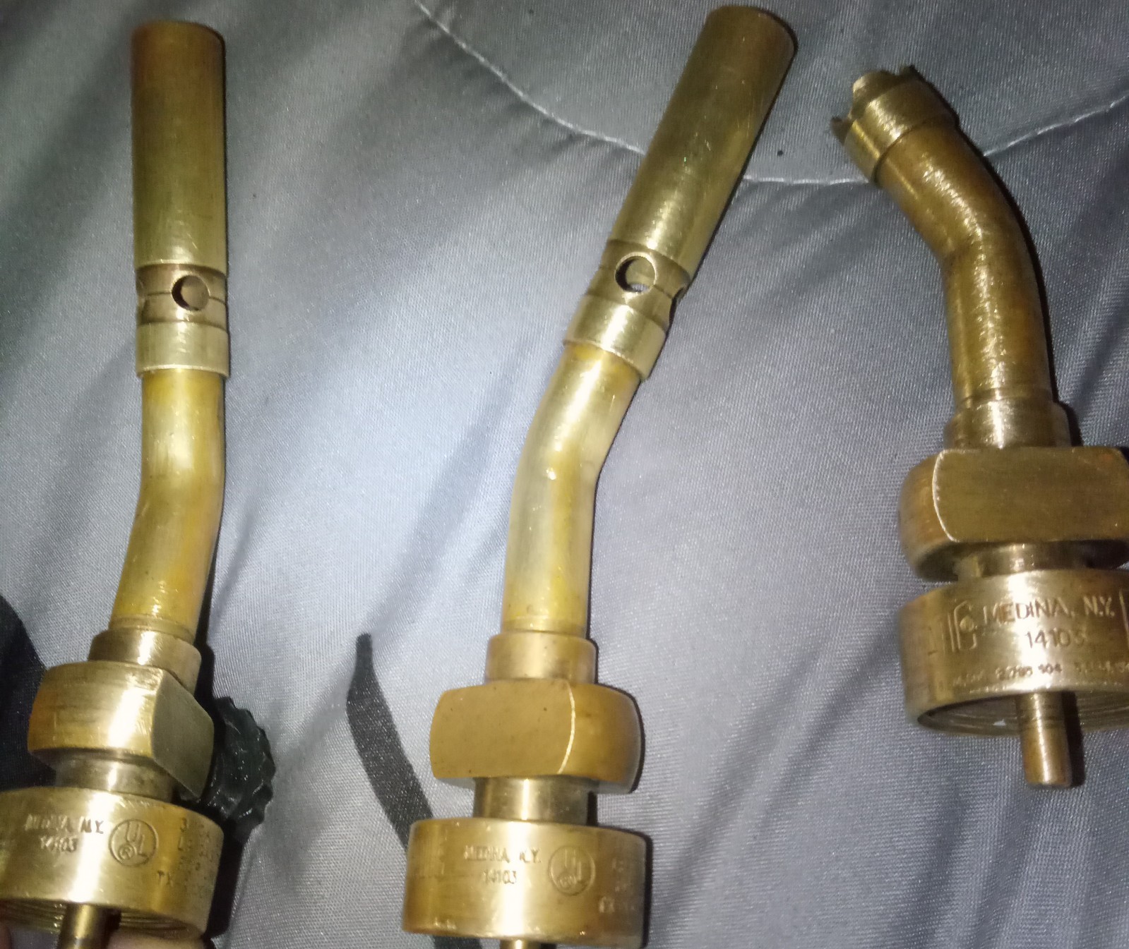Lot of 3 Vintage Benzomatic TX-9 LP Gas Torch Head!