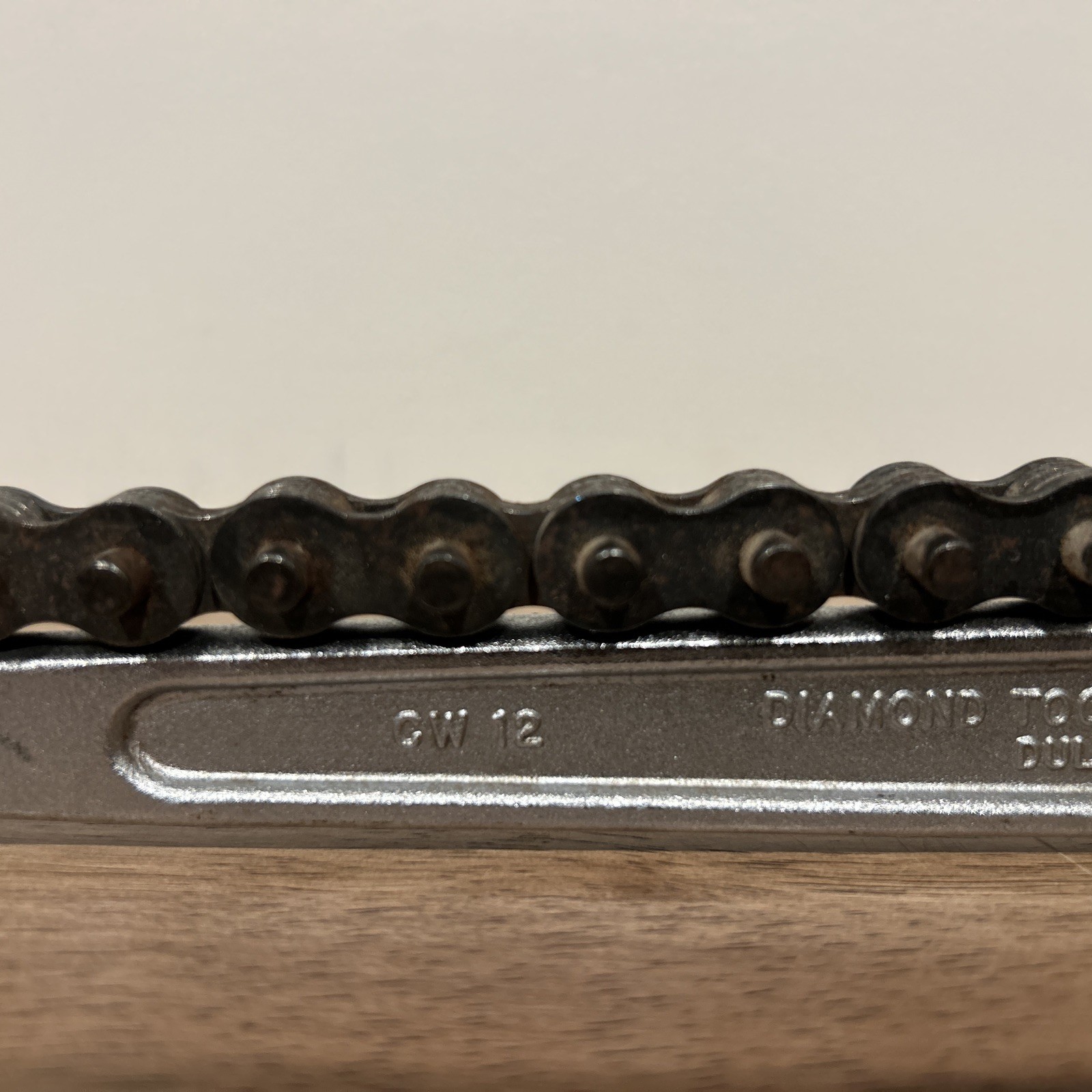 Diamond Tool & Horseshoe Co. CW12 12″ Chain Wrench vintage Diamalloy Duluth