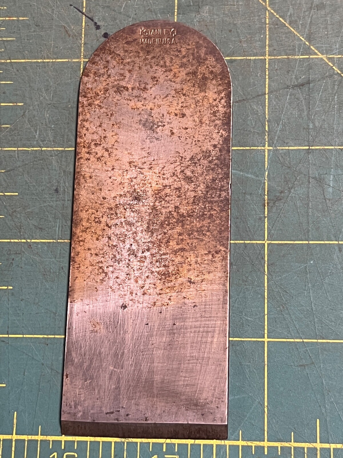 Stanley Plane Cutter Solid Back for # 110 130 Block Plane 1 5/8 in (1281 blade