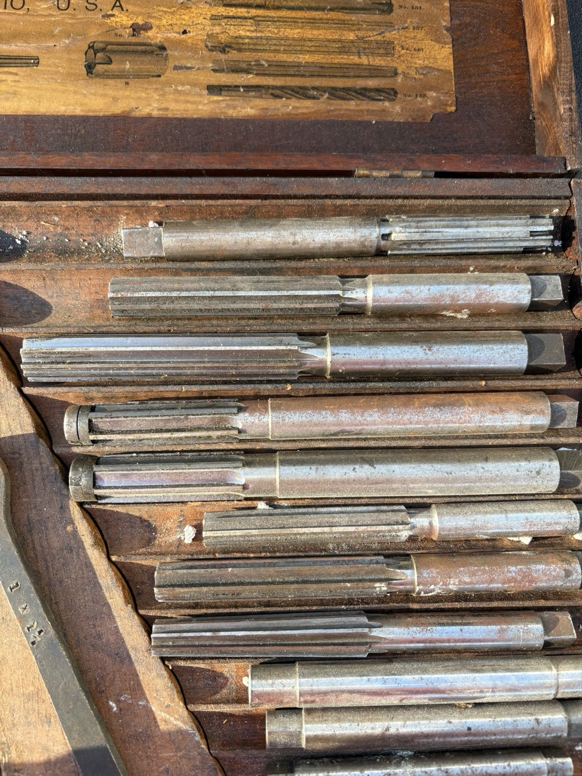 Machinist Reamers, manufactured by the Cleveland Twist Drill Company VINTAGE