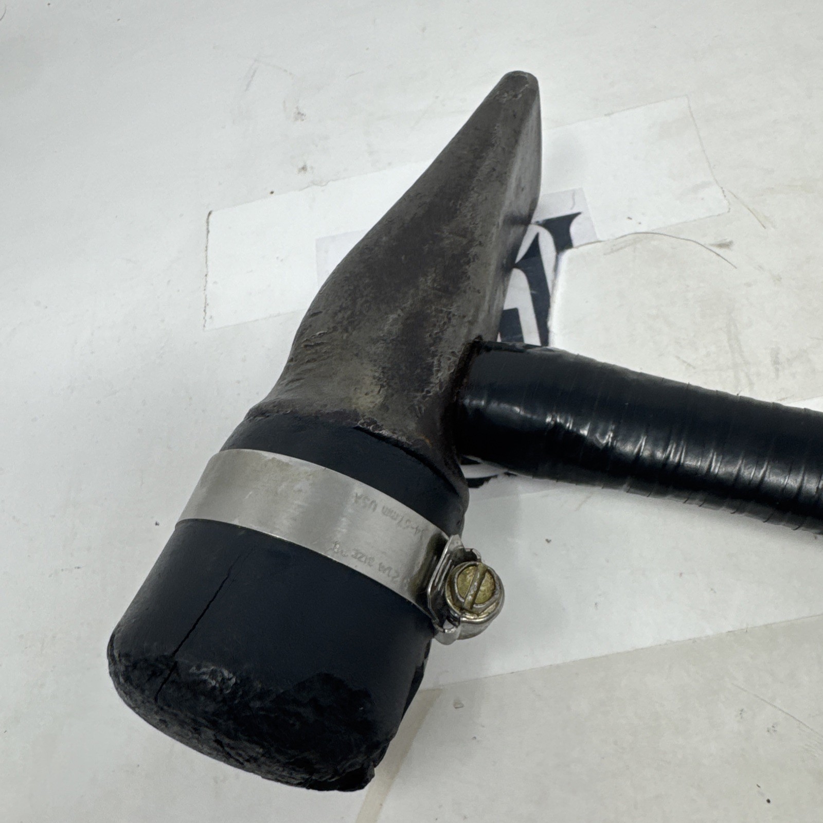 Vintage & Rare KEN TOOL Tire Hammer ~ T-11-R ~ Pat. Pend. ~ Wooden Handle 15+”