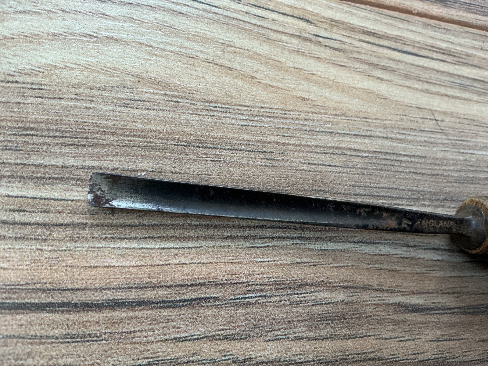 Antique Vintage 1/4” x 8.25″ SJ Addis Carving Wood Gouge #7 Woodworking