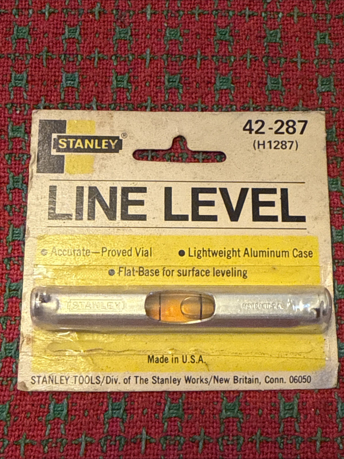 Vintage STANLEY LINE LEVEL No 42-287, H 1287 New NOS USA 🇺🇸