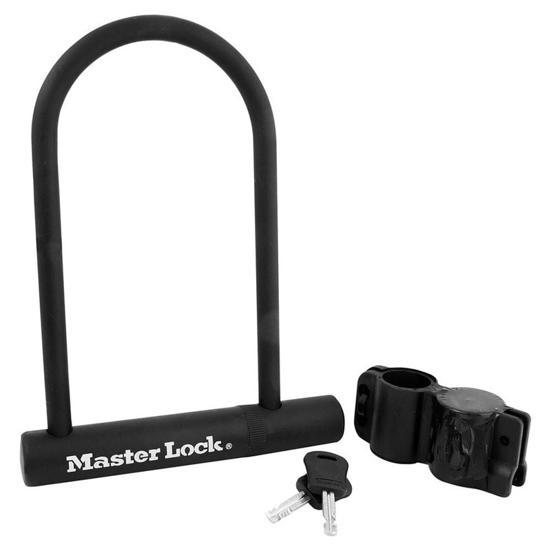 Hardened Steel U-Lock Double Locking Shackle Pick Resistant Security Solution US