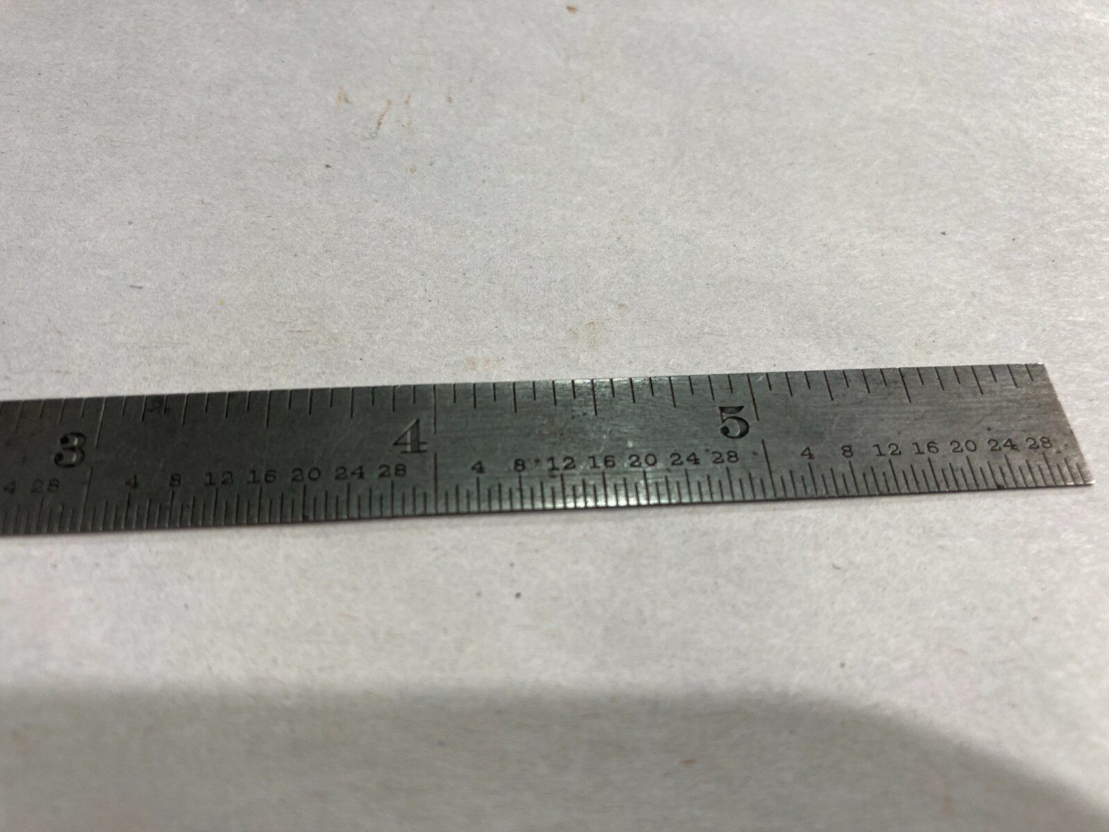 Vintage Ruler LS STARRETT CO. No 327 64ths and 32nds Tempered Steel #1232