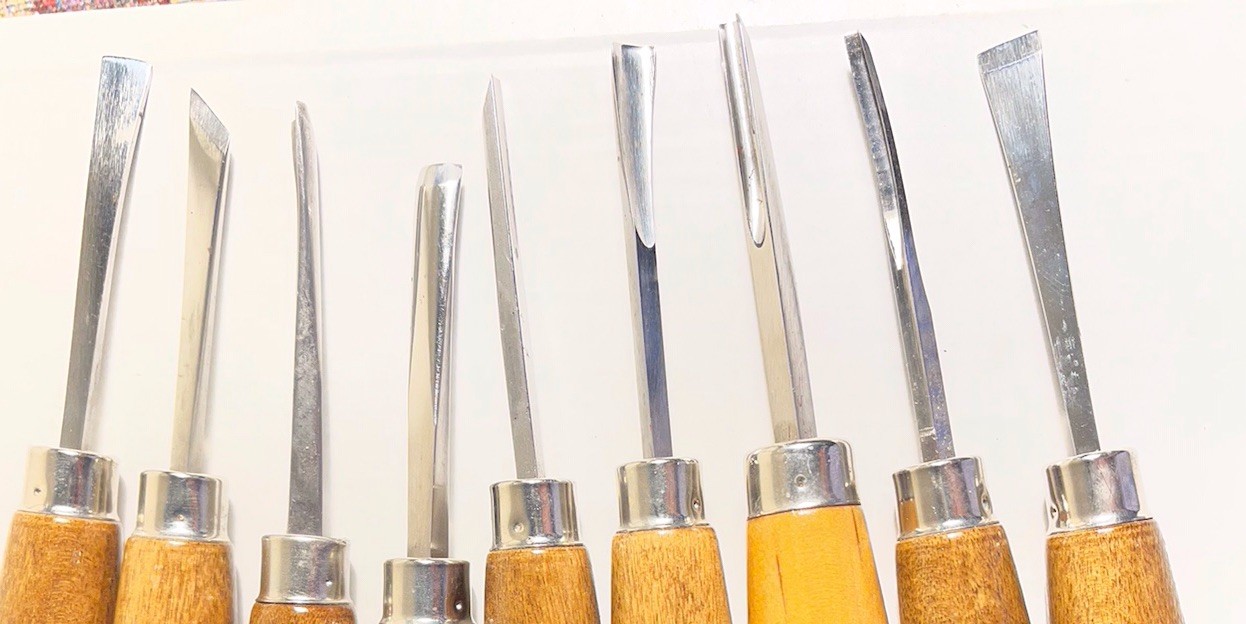 9 Woodcraft Handcraft Wood Carving Tools Chisels Great Condition