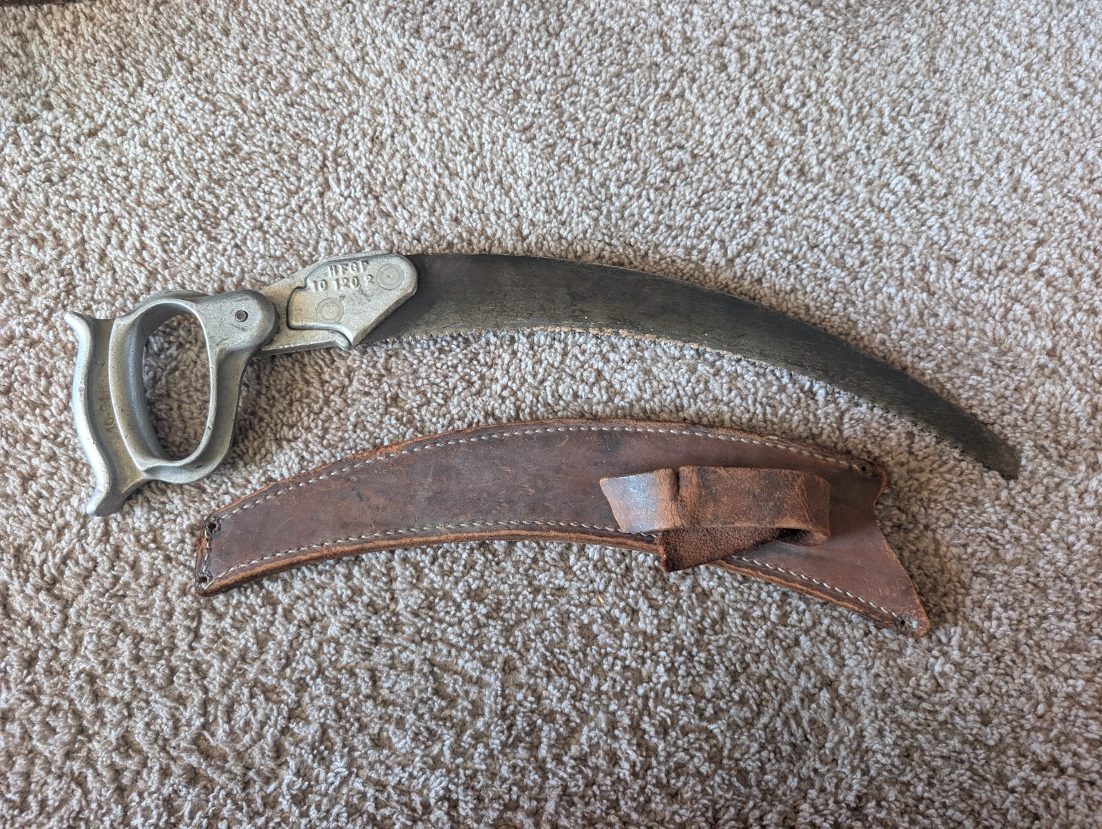 Vintage HFGP 10 120 1 Pruning Saw & Bolen Leather Case
