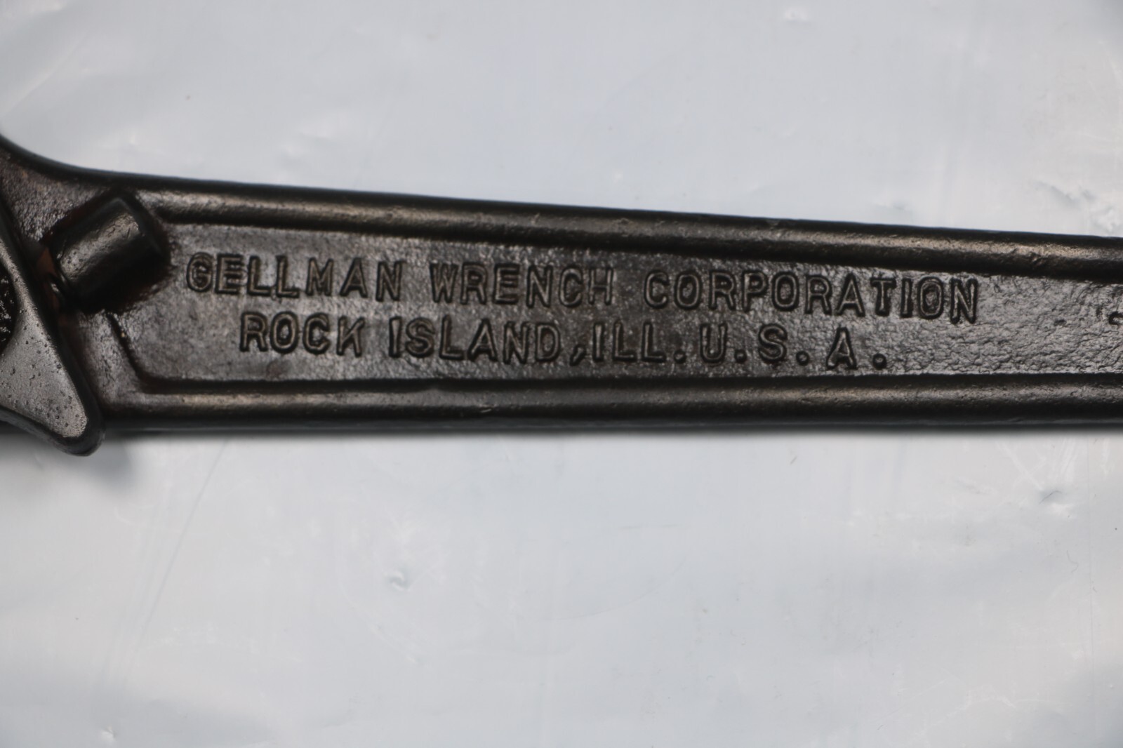 1923 Vintage 12 Inch Gellman Mfg. Co. #121 POLLY Adjustable Wrench