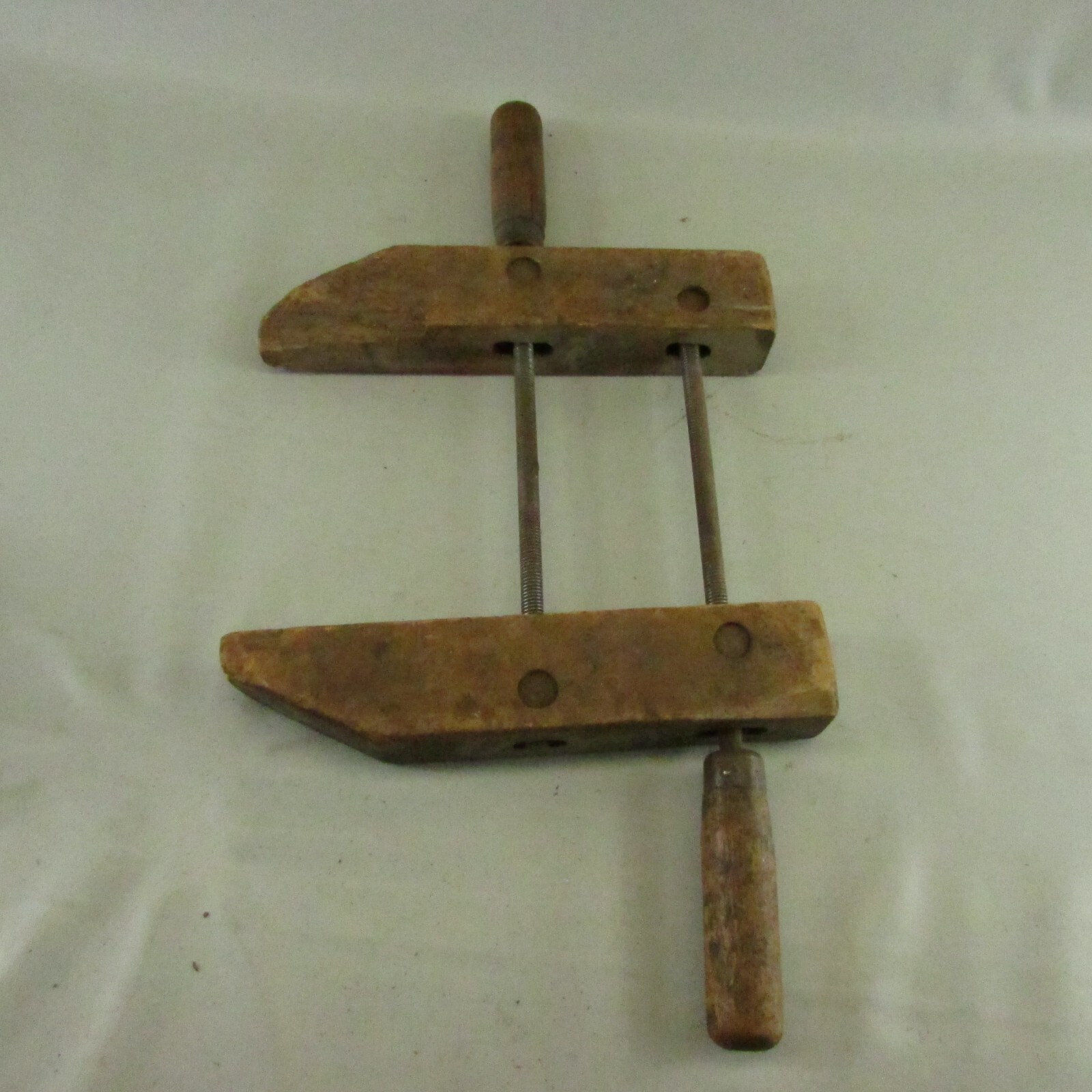 Lot of 3 Antique Vintage 9.5″ to 10″ inch Wooden Clamp Vice Woodworking