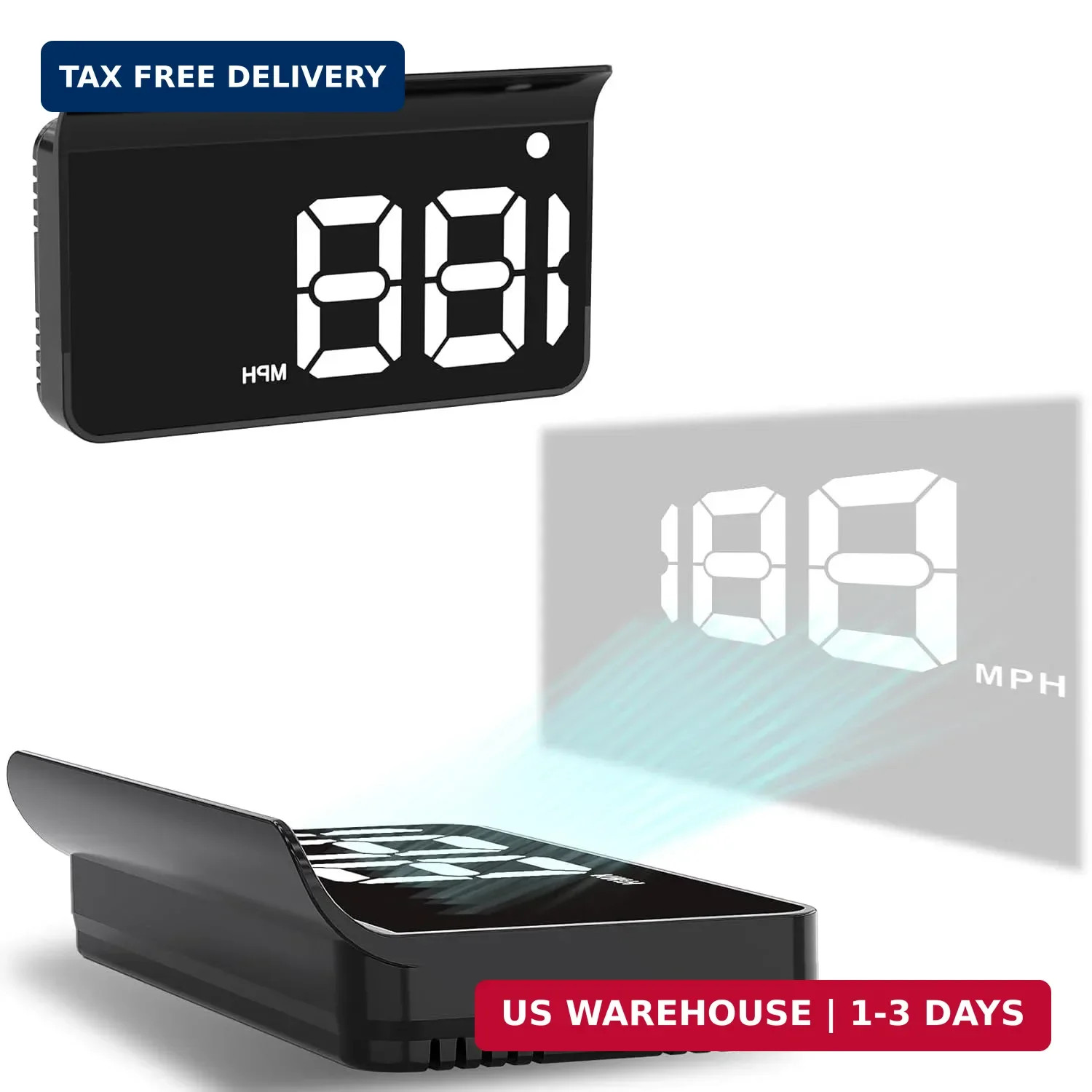 Heads Up Display for Car GPS Speedometer USB Plug & Play Large Display