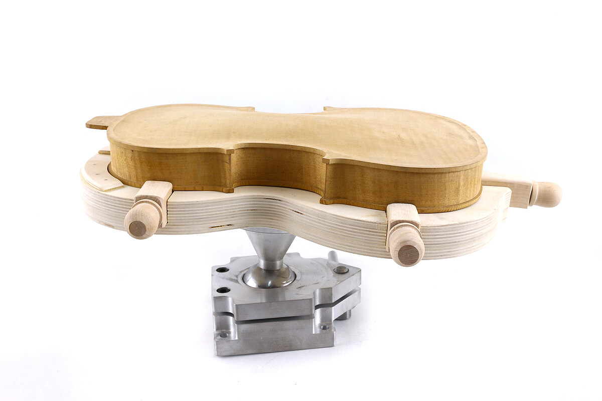 Luthier Violin Making Tool 4/4 Wooden Salver Rotating trestle Metal Body