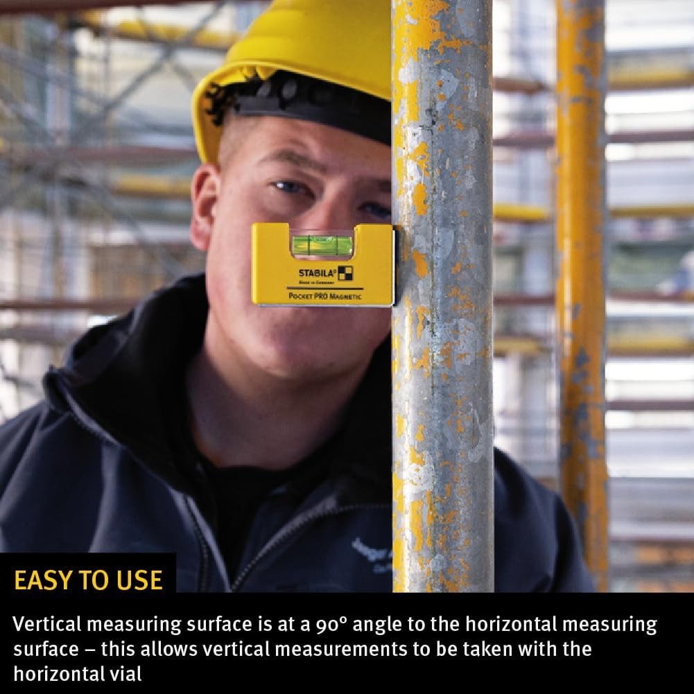 Magnetic Pocket Level PRO – Lightweight Design with Quick-Read Bubble Vials