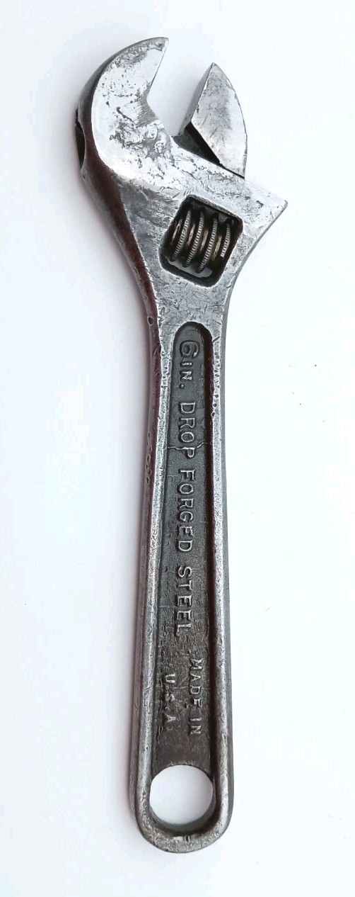 Vintage CRESCENT Tool Co. 6″ Black Oxide Adjustable Wrench Jamestown, N.Y.