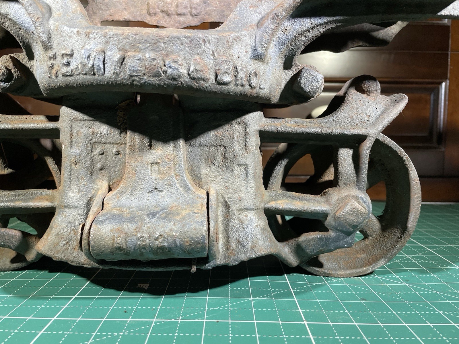 Antique Cast Iron Myers O. K. Unloader F. E. Myers & Bro. Hay Trolly H321, H424