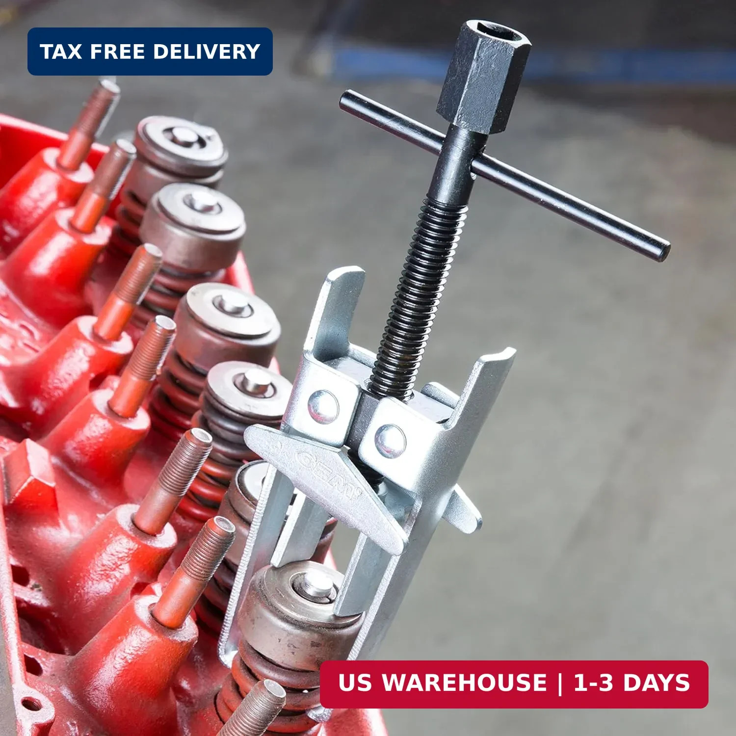 OEMTOOLS 25220 Overhead Valve Spring Compressor Tool, Removes Valve Spring Keepe
