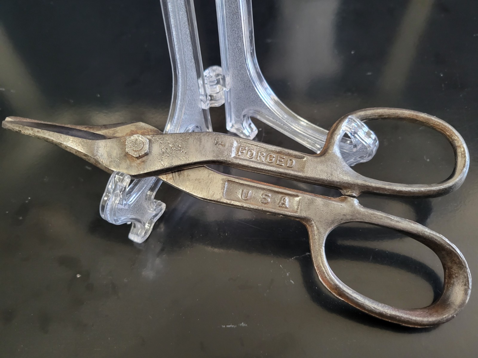 Vintage P & C (Proto) HVAC/ Aviation Tin Snips #1307 Forged in the USA 7″