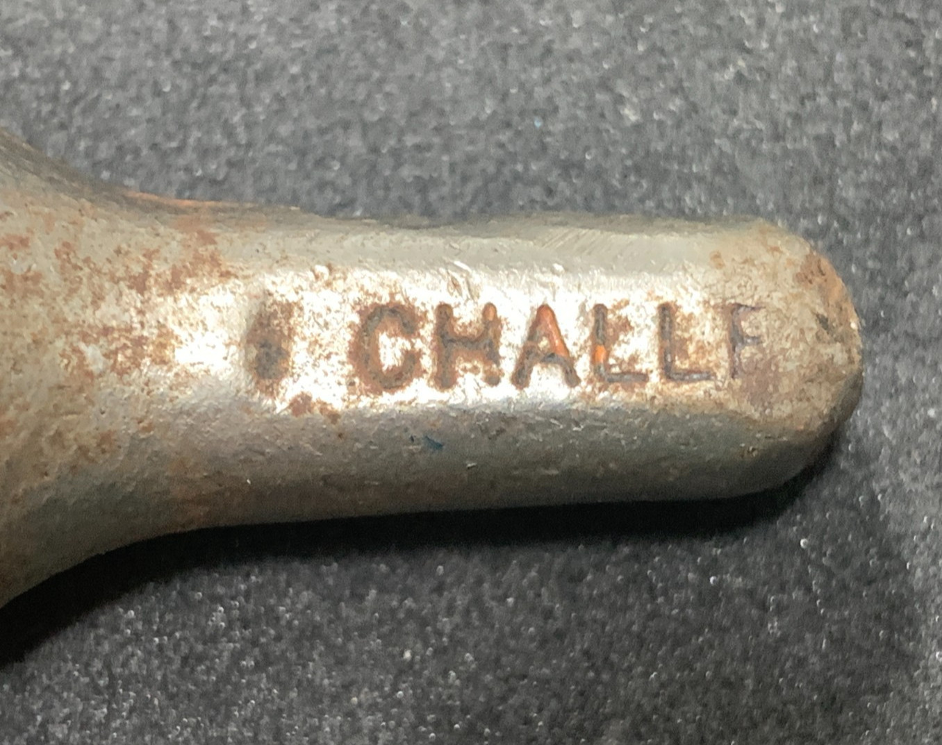 Antique Vintage Cast Iron T Handle Valve Key Wrench Multi- Tool Stamped “C”