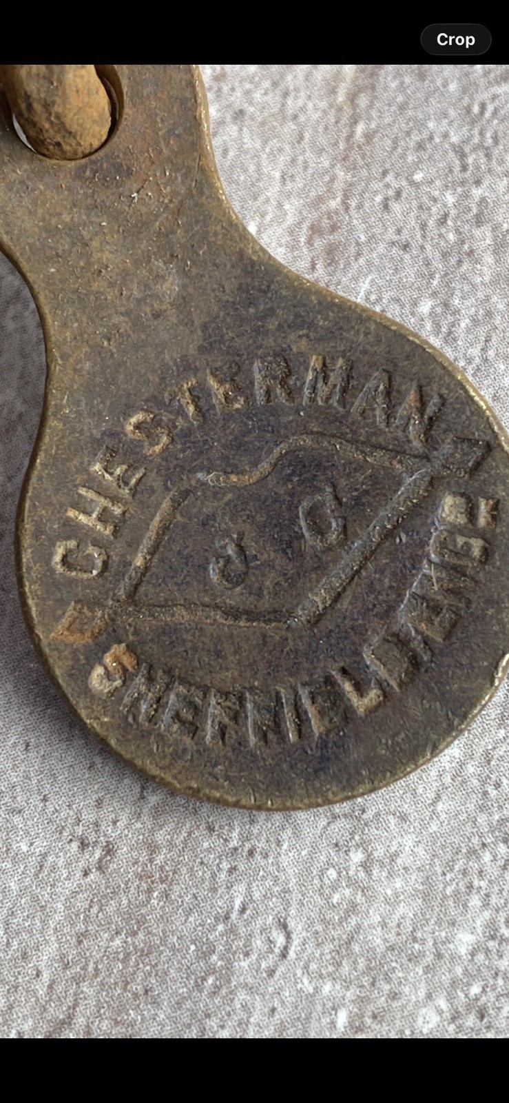 Antique Chesterman Sheffield 66ft Gunter’s Surveyor Chain 4 Pole Complete