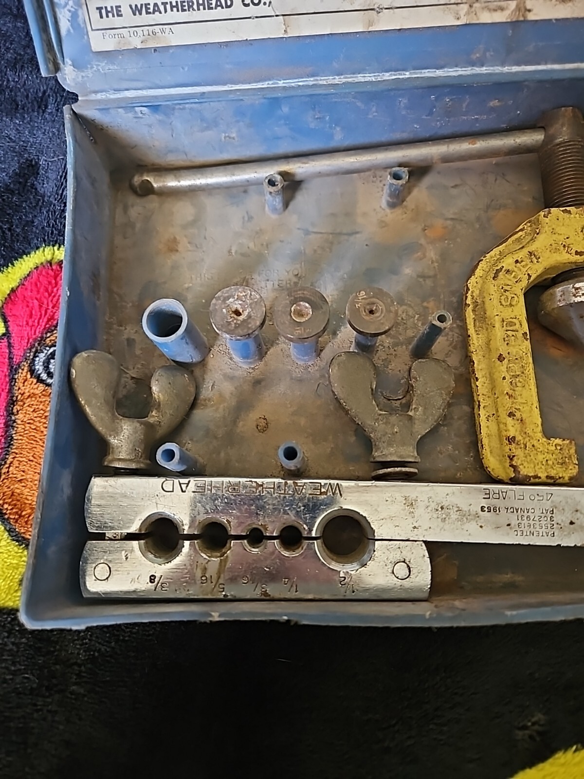 Vintage Weatherhead T-545 Double Flaring Tool with Original Plastic Box