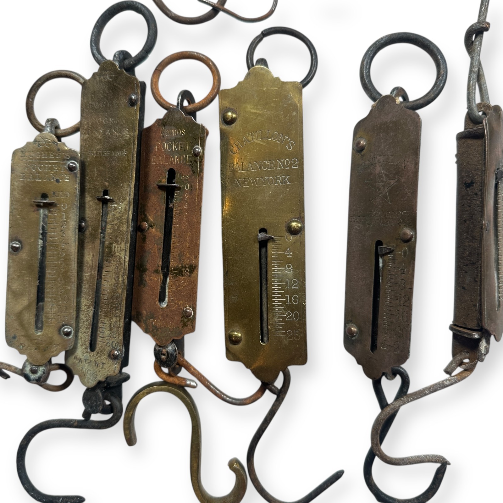 Rare Antique Spring Balance Collection – Salter’s Chatillon’s & More -Read