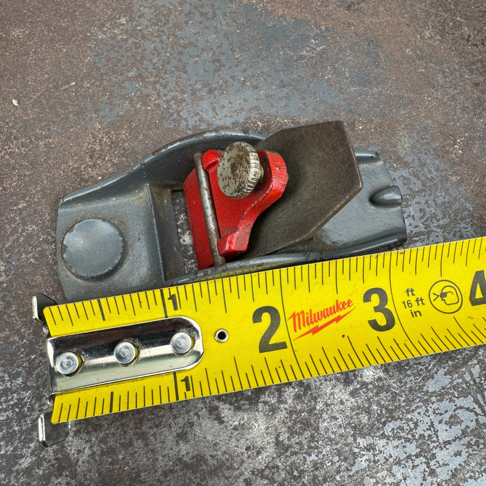 Vtg STANLEY Small Mini Thumb Finger Wood Block Plane USA 3.5″ x 1″ (910)