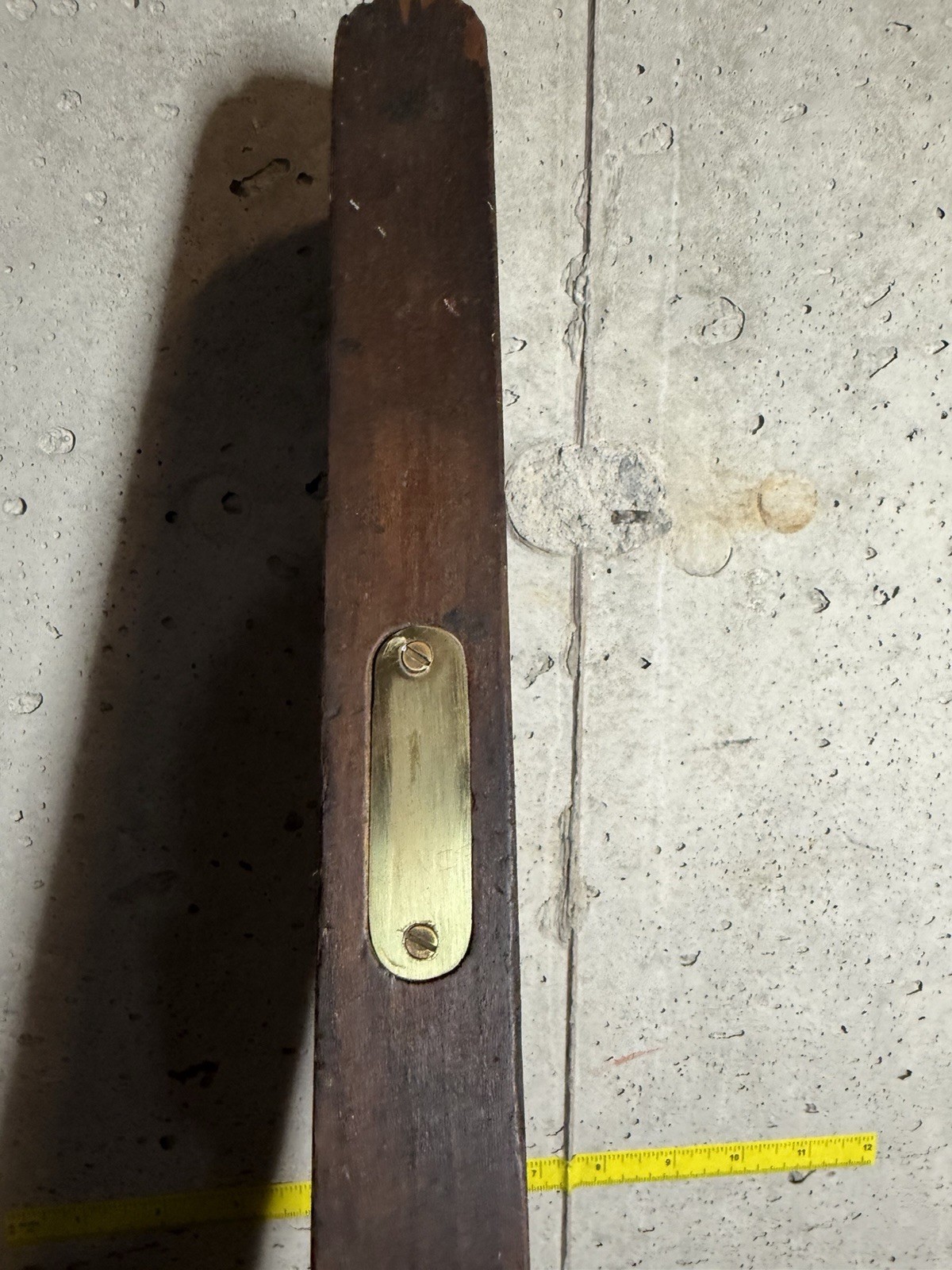 Stanley Vintage Wooden Spirit Level 27 13/16” Brass Fittings Collectible Rare