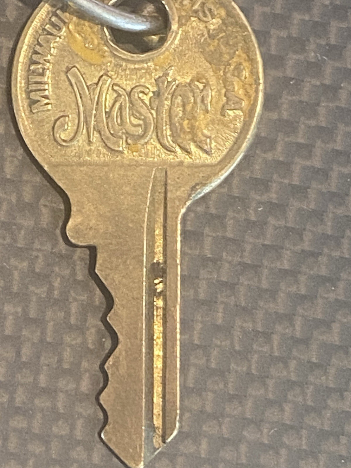 Vintage, Two Master Lock Keys, Milwaukee Wis U.S.A., #E392 and #2826.