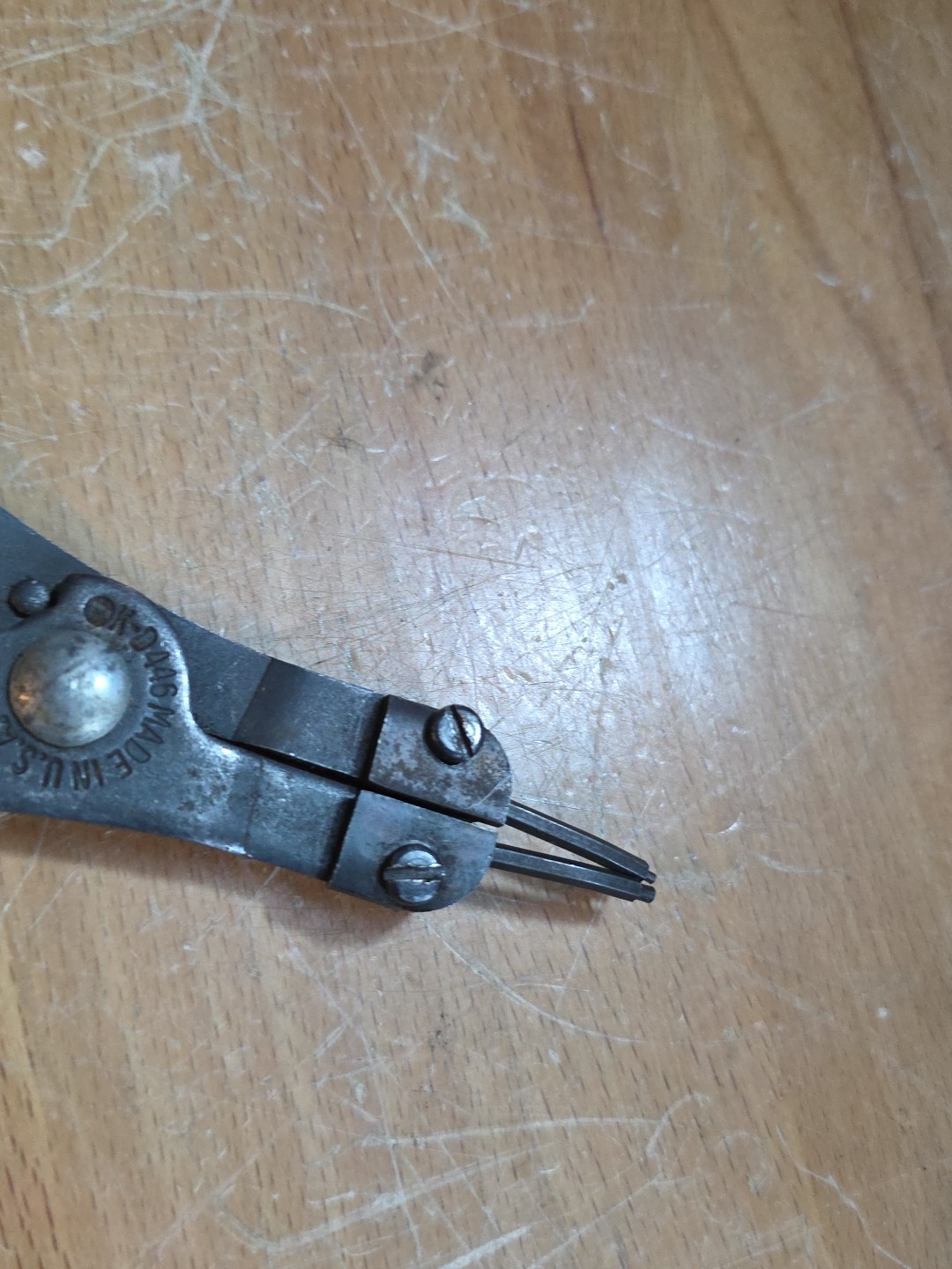 Vintage K-D MFG. SNAP RING PLIERS NO. 446, Patent 3040420 Made In USA (t11)