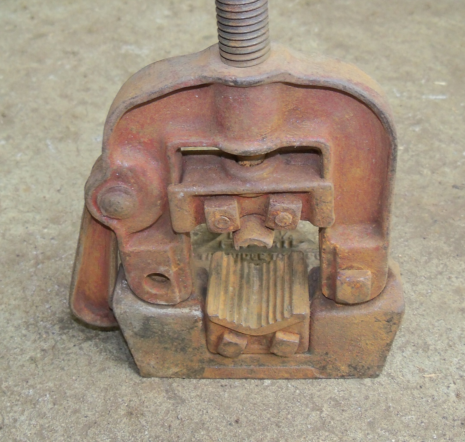 Vintage Ridgid B-Y-1-1/4 Small Pipe Vise Yoke, Ridge Tool Co Elyria, Ohio USA