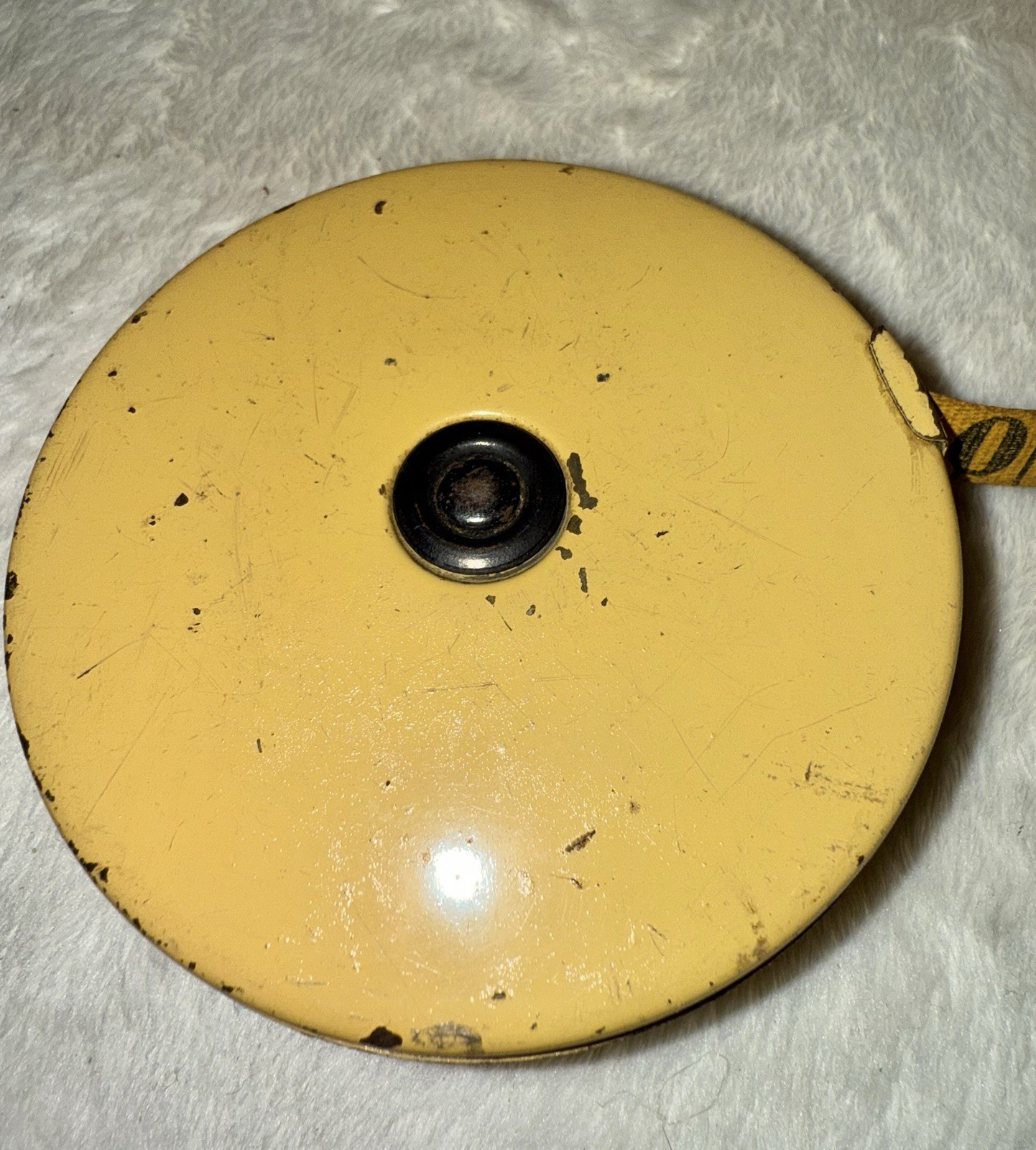 Antique LUFKIN Metal Hand Crank Tape Measure, Fabric Tape (Older Style) 50 Feet