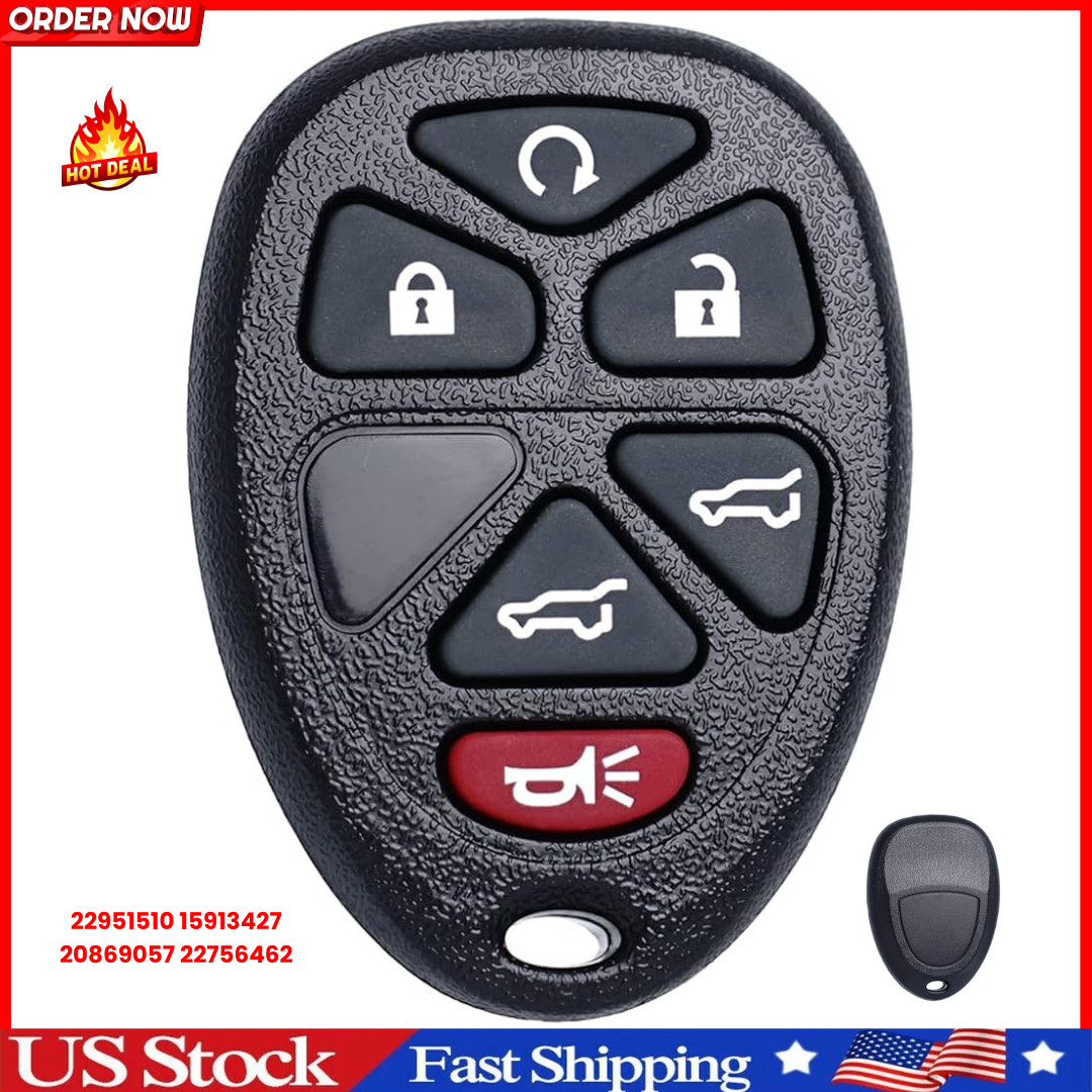 Key Fob Replacement for 2007-2014 Chevy Suburban Tahoe GMC Yukon/ 12-17 Traverse
