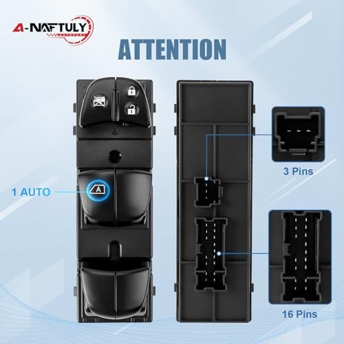 Master Power Window Switch Driver Side Compatible with 2013-2018 Nissan Altima