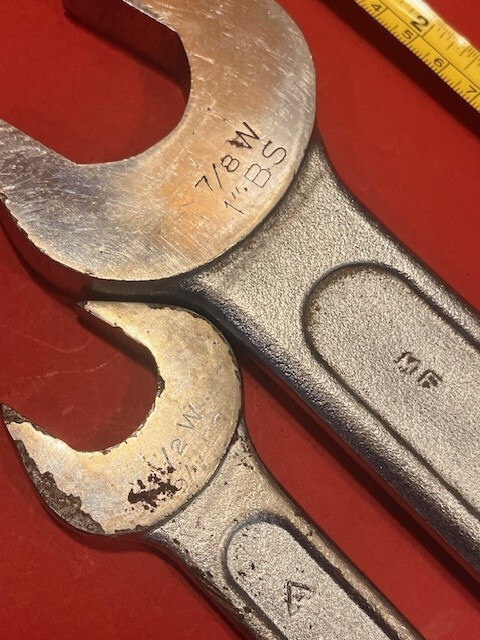 King Dick Whitworth Spanners Pair – B138 & A706 – British Made